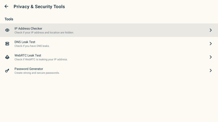 Next, we will dive into the Privacy & Security Tools.