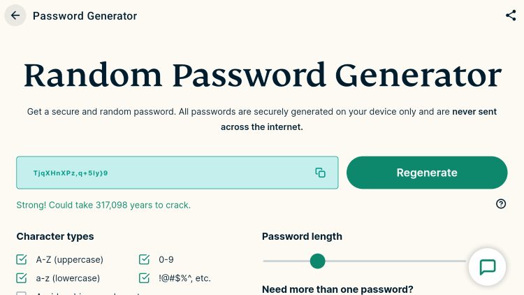 Random Password Generator