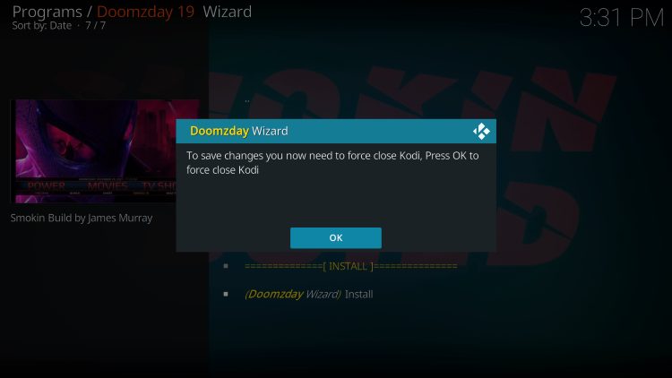 Click OK