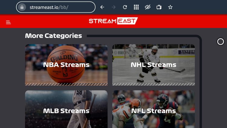 StreamEast - How to Watch on Firestick/Android & Best Alternatives
