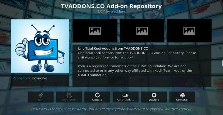 tvaddons kodi repository