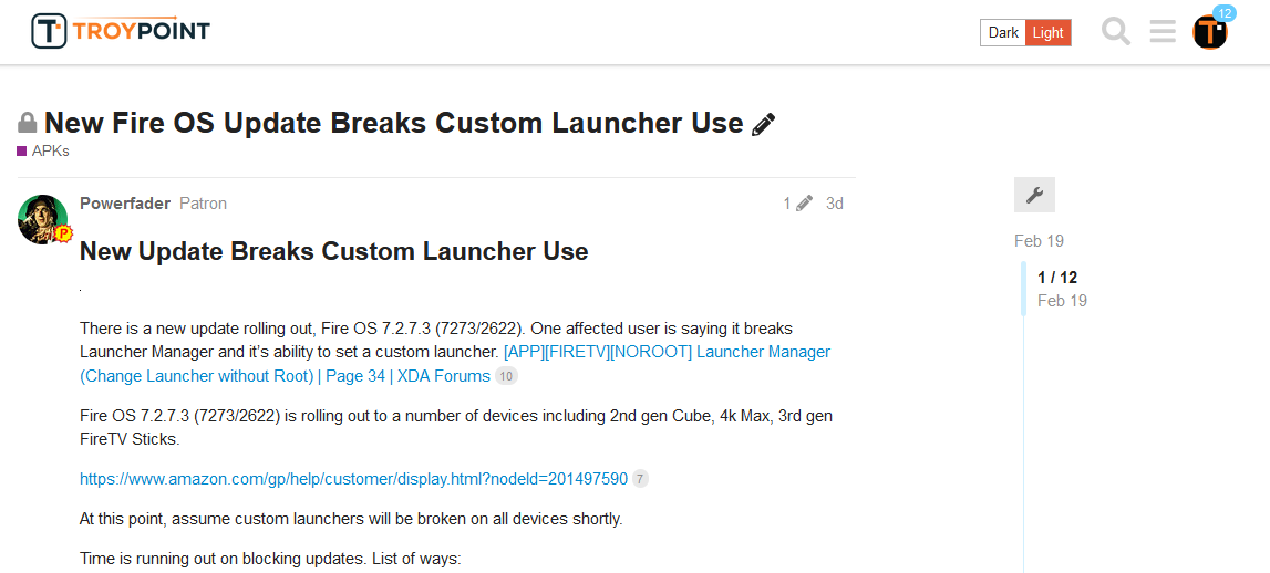 Amazon Blocks Launchers