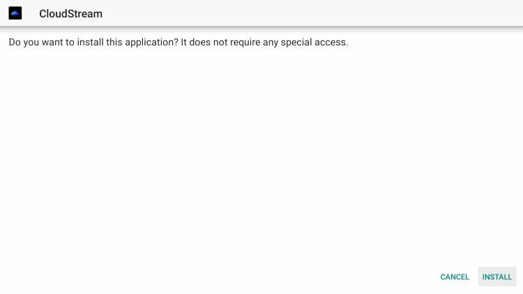 Click Install cloudstream apk