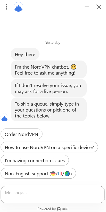 NordVPN Help
