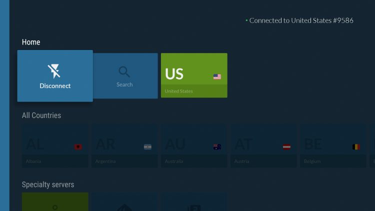 That's it! You have installed NordVPN on your Android TV device.
