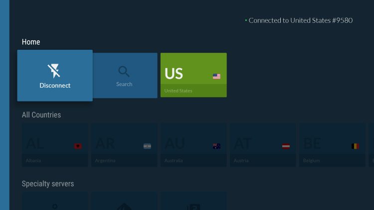 That's it! You have installed NordVPN on your Firestick/Fire TV.