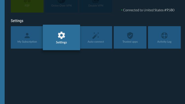 Then scroll over the click Settings on the bottom menu.