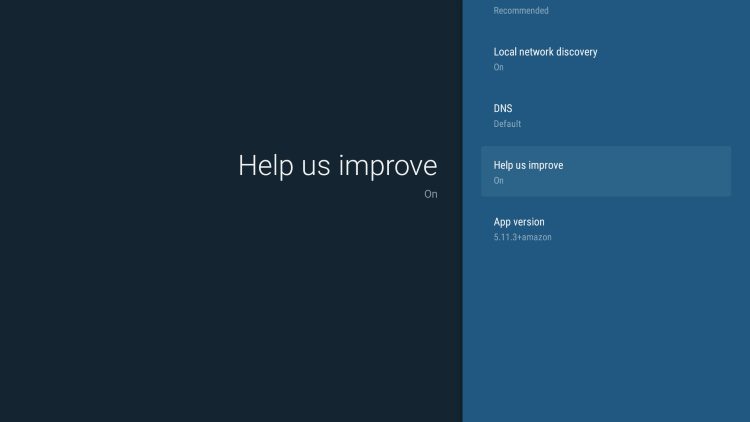 Lastly, the Help us improve setting is a way for users to report feedback to NordVPN for future updates and improvements.