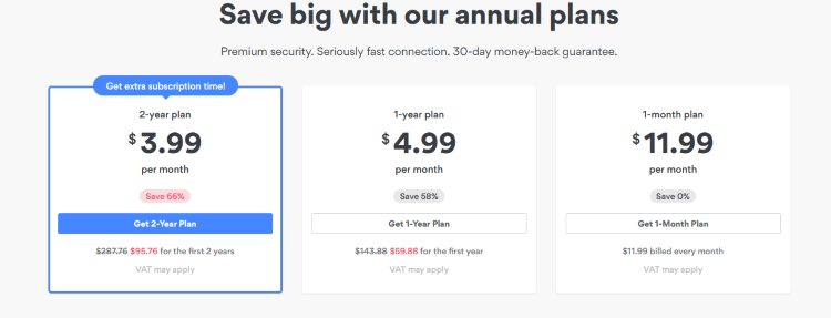 NordVPN Pricing