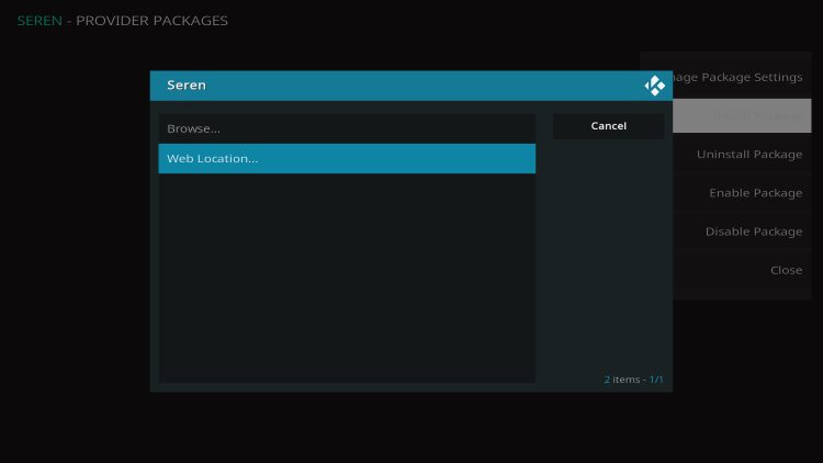 choose web location