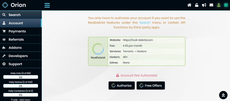 click authorize