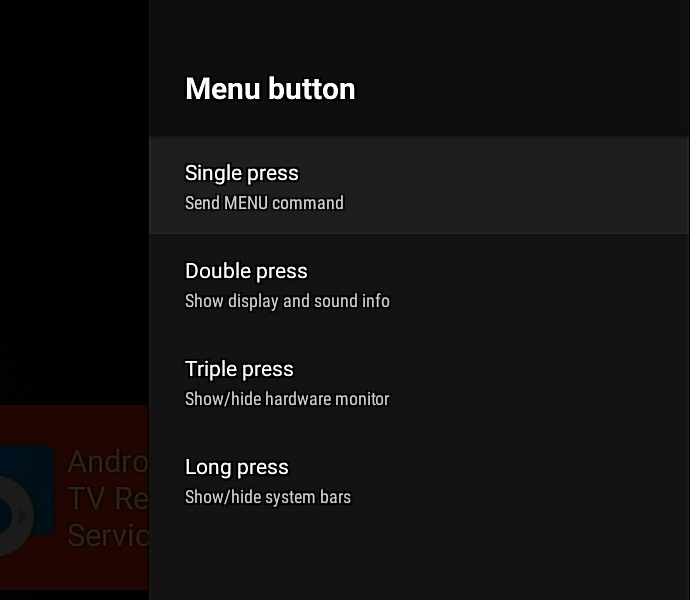 Menu button