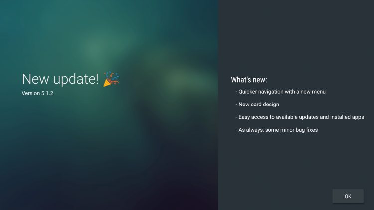 click ok within aptoide
