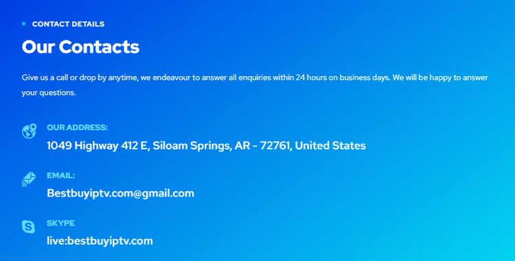 contact page