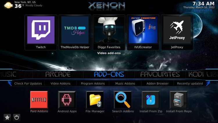 launch add-ons