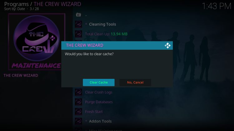 click clear cache again