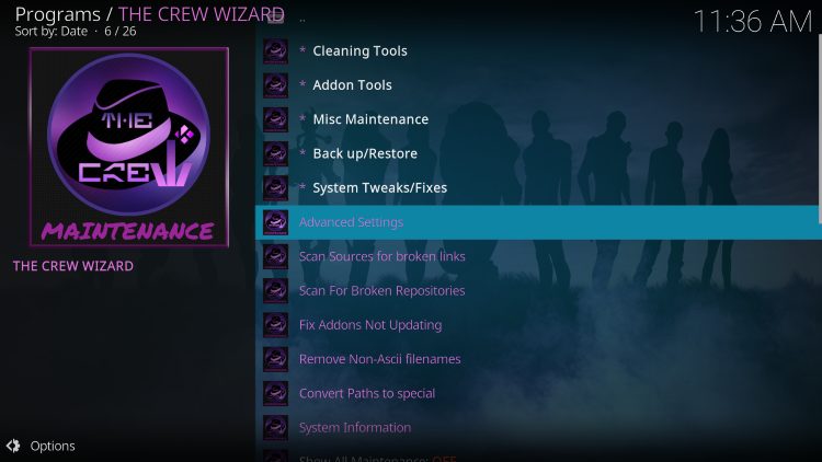 choose advanced settings to stop kodi buffering