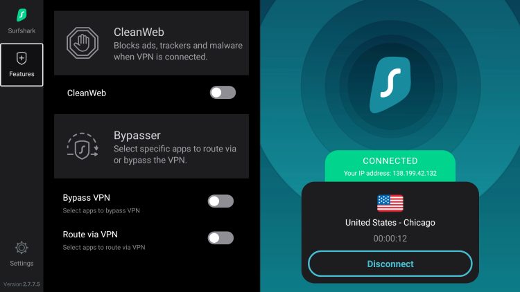 Surfshark on Firestick - Settings & Features