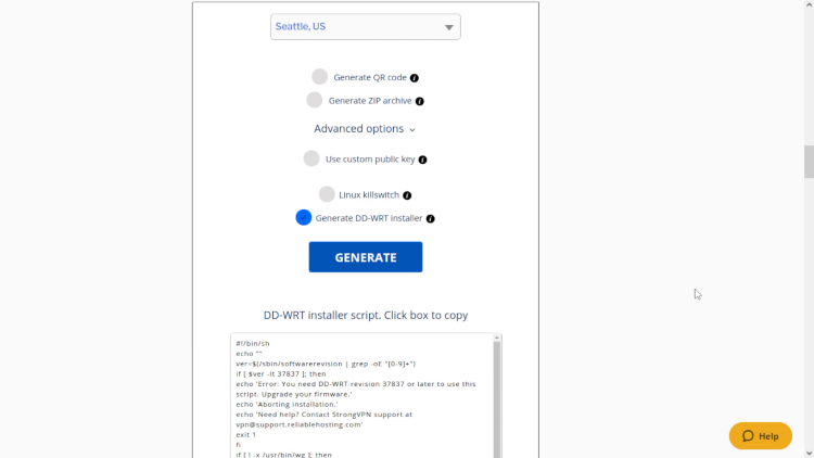 StrongVPN Wireguard Setup Script