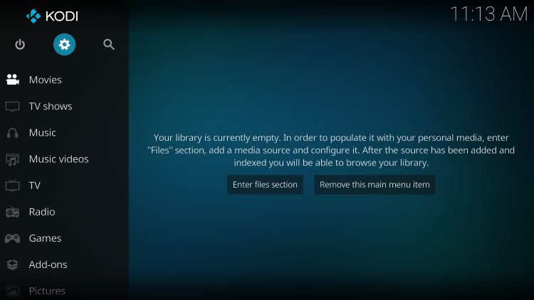 click settings for bbc iplayer kodi addon