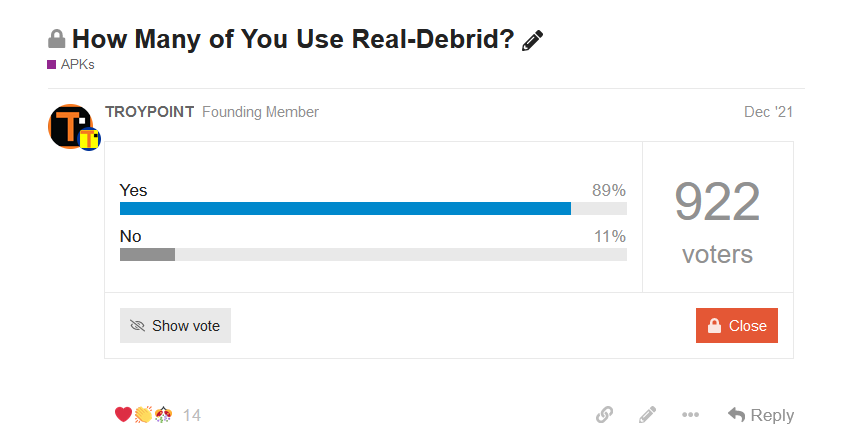 Real-Debrid Poll