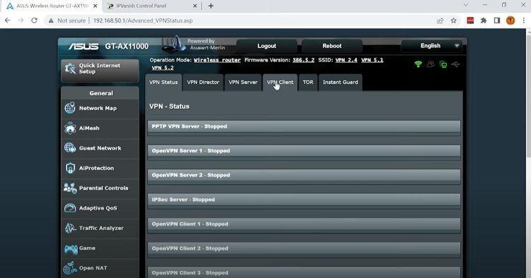 Click VPN Client.