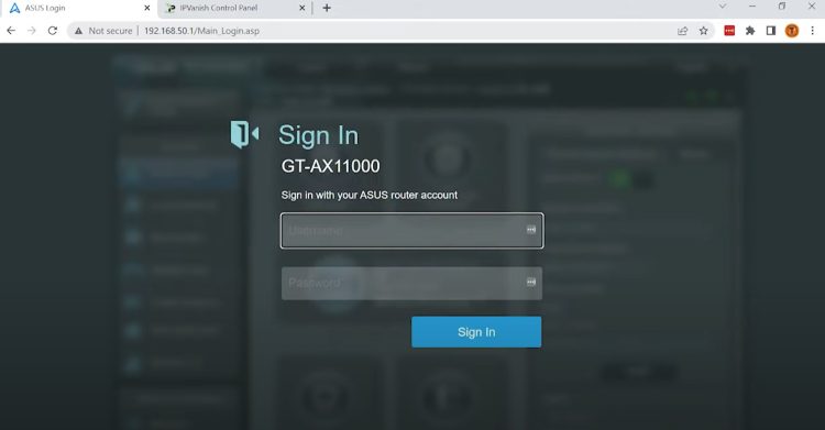 Type that Default Gateway address into the address bar.