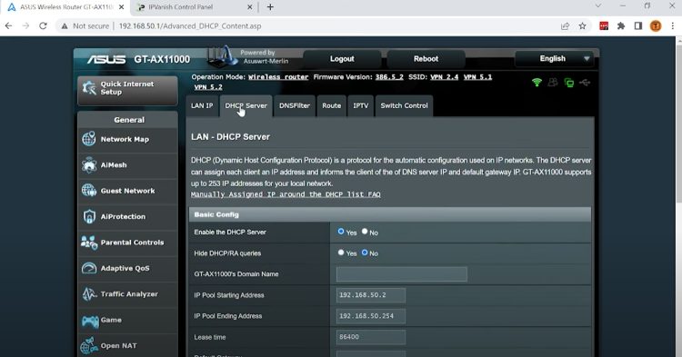 Next click DHCP-Server.