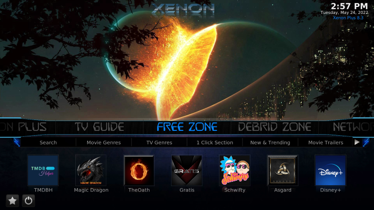 diggz xenon kodi build categories