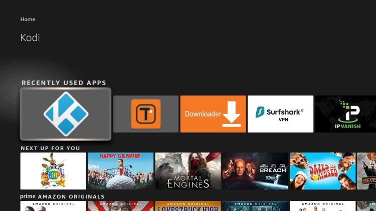 Relaunch Kodi