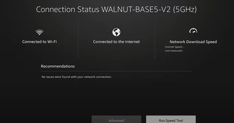 Now the first thing we want to do is click Run Speed Test.