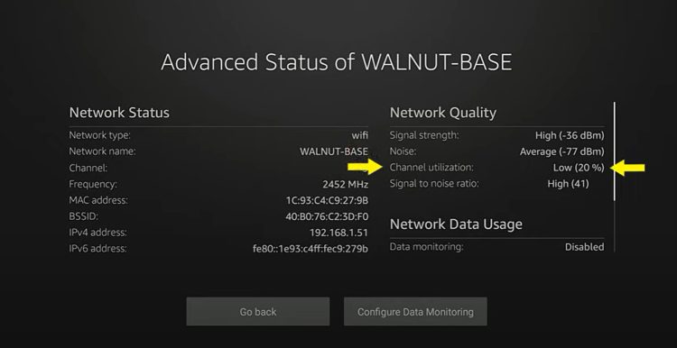Channel utilization is based on how full your current WiFi channel is that you're connected to