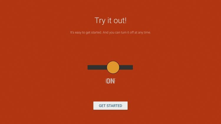 click get started for wolf launcher on firestick