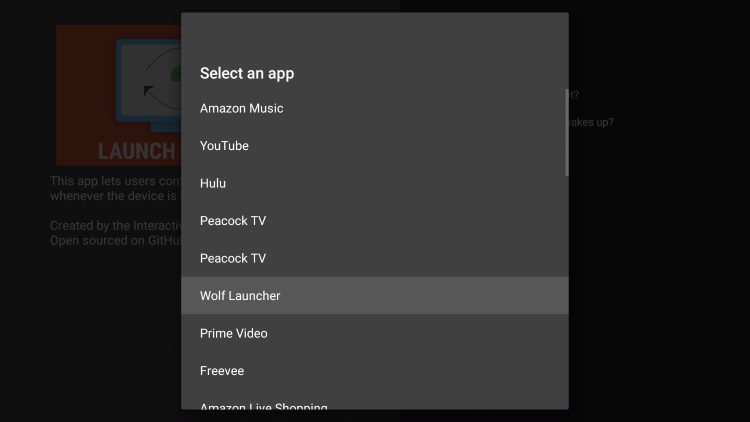 choose wolf launcher