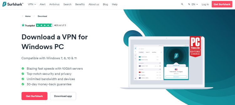 How to Download Surfshark for Windows PC