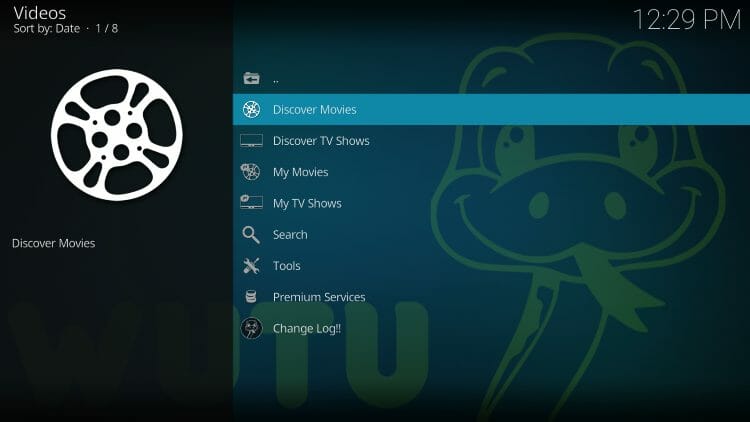 Installation of the Wutu Kodi addon is now complete!