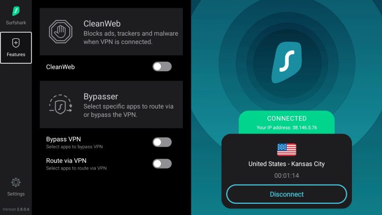 Best VPN on Chromecast with Google TV - Settings