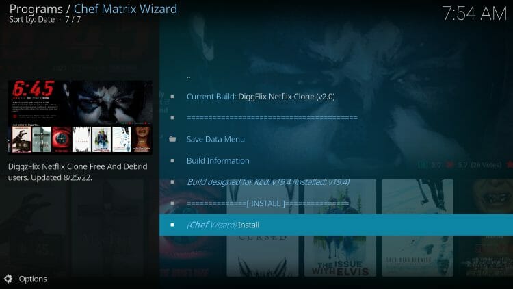 click install for diggzflix kodi