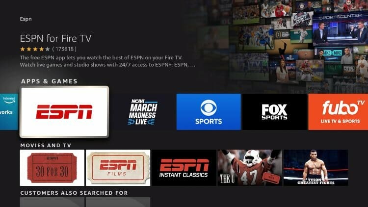 How to watch espn hot sale on amazon fire stick