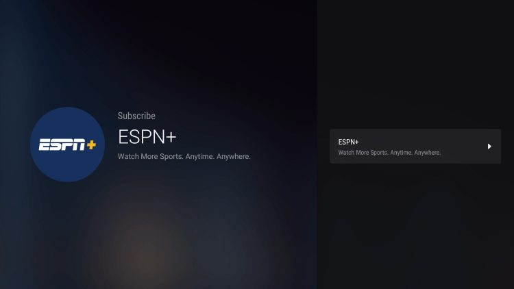 Click ESPN+.