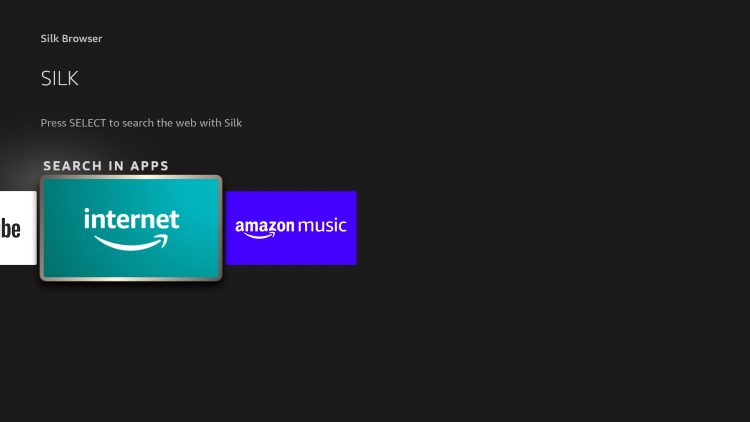 Install the Amazon Silk Browser for free on your Fire TV or Fire TV Stick through the Amazon App Store.