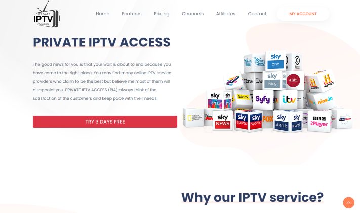 private iptv access website