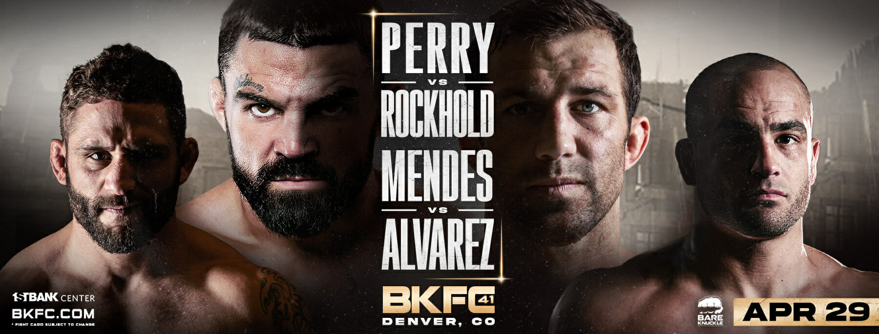 How to Watch BKFC 41 Perry vs Rockhold and Mendes vs Alvarez