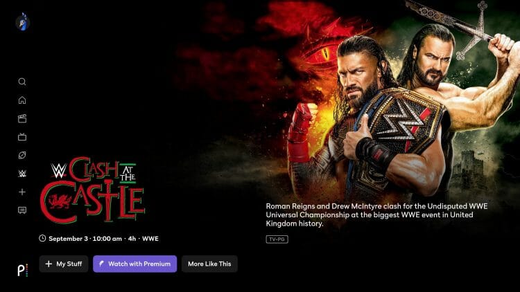 watch wwe clash at the castle
