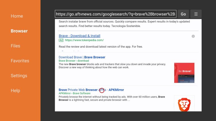 apk brave para fire stick android 32 bits