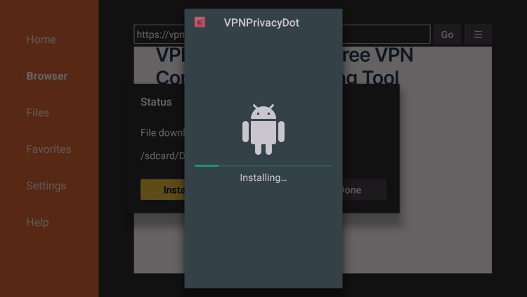 How to Install VPN Privacy Dot on Firestick & Android TV