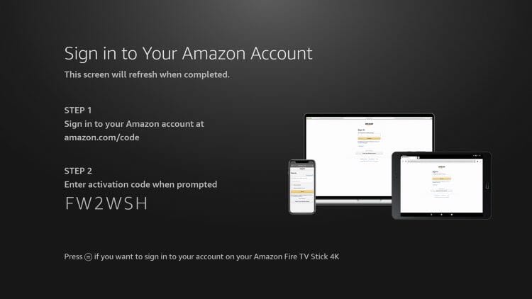 authorize your amazon account how to set up firestick