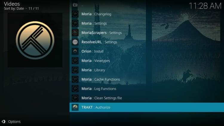 moria kodi addon trakt