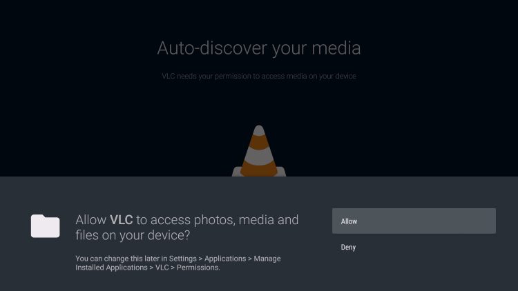 when prompted click allow