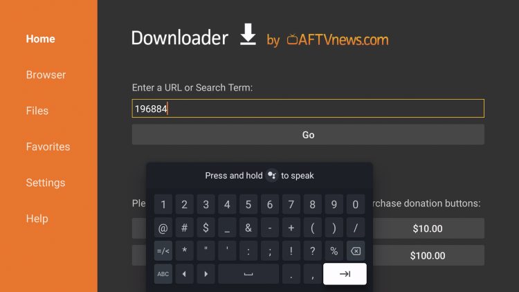 downloader code for launcher manager for android tv